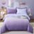 DJY Purple Duvet Cover Lavender Gradient Bedding Set Rainbow Quilt Cover Pillowcases Soft Microfiber Duvet Cover with Zipper Closure for Kids Girls Teens Adults (Double Size 200x200cm)