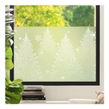 DKTIE White Forest Window Privacy Film, Non-Adhesive, Reusable