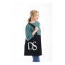 DOUBLE SECOND Black Double Second Tote Bag