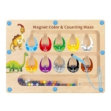 DQMOON Montessori Magnetic Color and Number Maze Toy 2-5