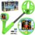 DR.ÖTEK Kids Metal Detector Innovative Color LCD Display, 17cm LED-Lit Coil, Adjustable & Ultra-Lightweight Metal Detector Kids, Child-Safe Rounded Design for Ages 3-12, Green