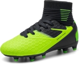 DREAM PAIRS Boys Football Boots Kids Girls Turf High Top Spikes Non-Slip Junior Soccer Shoes Outdoor Sneakers for Unisex