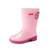 DREAM PAIRS Girls Butterfly Wings Rain Boots Waterproof Sparkle, Slip On Kids Wellies with Grippy Sole Sold By Dreampairs