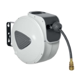 DURHAND Retractable Air Hose Reel, Wall Mount Auto Rewind Hose- Reel, 10m 90cm Diameter