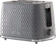 Daewoo Argyle Collection, Toaster 2 Slice, Grey / White