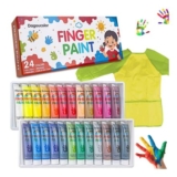 DagouColor Finger Paint Set, Washable, 24 Colors, 36ml