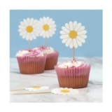 Daisy Cupcake Toppers 15 Pack