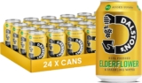 Dalstons Sparkling Elderflower Soda (24 x 330ml) – Real Pressed Elderflower & Sparkling Water – 46 Kcal – No Added Sugar – No Artificial Sweeteners – Healthy Alternative – Low Calorie – Vegan