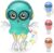Dancing Jellyfish Baby Toy, Crawling Jellyfish Tummy Time Toy Christmas, Magic Dancing Music Crawling Toys for 3 4 5 6 7 8 Year Old Kids Boy Girl Birthday Gifts, Interactive