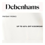 Debenhams Payday Sale – up to 60% off on Kids Fashion