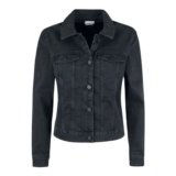Debra Black Wash Denim Jacket Jeans Jacket Black by Noisy May