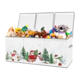 Decalsweet Extra Large Foldable Toy Box with Lid 96x32x40cm