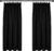 Deconovo Super Soft Black Out Curtains Thermal Insulated Pencil Pleat Blackout Curtains for Living Room 46 x 54 Black 2 Panels