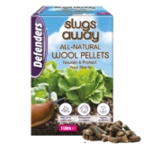 Defenders All-Natural Slugs Away Wool Pellets 1 Litre, Slug Deterrent, Protect Gardens and Plants From Slugs and Snails, Grey