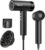 Dekuri Professional Hair Dryer, 110,000 RPM Powerful Brushless Motor, Smooth Frizz-Free Ionic Care, Quiet Lightweight Dryer with Diffuser & Nozzle Black