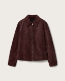 Dellcot Suede Jacket, Oxblood Red