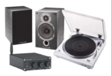Denon DP-29F (Silver), Fosi Audio BT20A & Wharfedale Diamond 9.0 (Black) Stereo Amplifier & Turntable with Bookshelf Speakers 6Yr Warranty