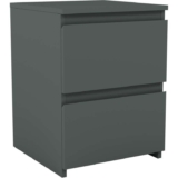 Denver 2 Drawer Bedside Table – Jasper Green / 40cm. Sold & Shipped by Home Discount Ltd