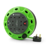 Desiretech – 4 Socket Extension Lead – 5m Portable Cable Reel – Thermal Cut Out