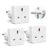 Desiretech – EU Travel Adaptor – 3 Pack – UK 3 Pin to EU 2 Pin Plug – 16A, 250V – Compact & Portable