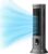Desktop Tower Fan, Portable Bladeless Desk Fan with 3 Speeds Adjustable, 10 in Air Cooler Small Fan Quiet Table Fan for Bedroom Office Home Outdoor