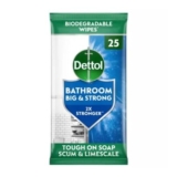 Dettol 25 Big & Strong Bathroom Cleaning Wipes