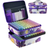 Diamond Painting Storage Case 240 Slot Bead Organiser with Tools & Labels – Purple X-Large