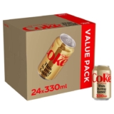 Diet Coke Caffeine Free Soft Drink Cans, 24 x 330 mL