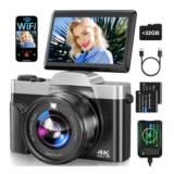 Digital Camera with WiFi, 4K 64MP