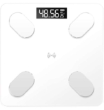 Digital Electronic Weight Scale with Smart App Connectivity – White / Black