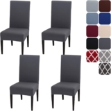 Dining Room Chair Covers Slipcovers Set of 4, Stretch Removable Washable Dining Chair Protector Decoration Cover Seat Slipcover for Hotel, Ceremony, Banquet, Kitchen, Restaurant, Home