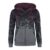 Dip-Dye Hoodie Hoodie Jacket Bordeaux-Grey by Rock Rebel by EMP
