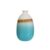 Dip Glazed Ombre Turquoise Vase
