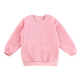Discoball Girls Pink Crewneck Sweatshirt for Kids