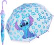 Disney Clear Dome Umbrella for Girls – Folding Transparent Umbrella Lightweight – School Days Out