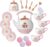 Disney Princess Style Collection Tea Set Play Accessories, Officially Licensed, Inspired, Fun Roleplay for Girls, Includes 21 Pieces, Perfect for Birthdays and Party