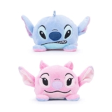 Disney Simba Official Stitch and Angel Reversible Plush toy for kids Stitch, Blue, pink