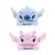 Disney Simba Official Stitch and Angel Reversible Plush toy for kids Stitch, Blue, pink