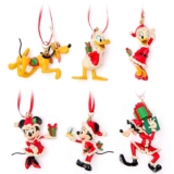Disney Store Official Mickey & Friends Christmas Ornaments, Set of 6 – Sold by Disney Store UK / FBA