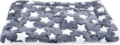 Dog Bed Mattress Multipurpose Machine Washable Puppy Mat Cushions for Small/Medium/Large Dogs and Cat Cages XZ006 (61 41 CM, Blue Background & White Stars)