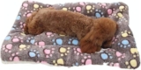 Dog Bed Mattress Multipurpose Machine Washable Puppy Mat Cushions for Small/Medium/Large Dogs and Cat Cages XZ006 (61 41 CM, Coffee)