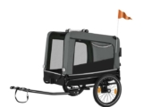 Dog Bike Trailer, Bicycle Transport, Dog Stroller / Jogger, Folding Pet Cart – With Code, Sold by Tectake