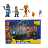 Dog Man Movie Action Figures Multipack Set by Jakks Pacific, Includes 6.3 cm Articulated Scale Figures – Inspired by the Dog Man Movie Toys