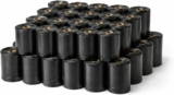 Dog Poop Bags 720 Count, Black Dog Waste Bags, 36 Rolls (20 Bags Each), Strong & Leak-Proof