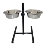 Dog Puppy Food Water Bowl Elevated Pet Dish