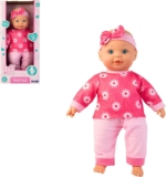 Dolly Tots Daytime Doll 40cm Talking Childrens Dolly Soft Bodied Toy Dolls For Childrens Prams, Pushchairs, Strollers & Nurserys 5 Interactive Sounds Ideal First Doll For Toddlers 18M