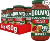 Dolmio Bolognese Smooth Tomato Pasta Sauce Jar, Bulk Multipack 6 x 450g