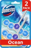 Domestos Power 5 Ocean Toilet Rim Blocks toilet freshener with a long-lasting fragrance clean and freshen for up to 300 flushes 2x 50 g