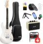 Donner DST-152W White Electric Guitar