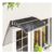 Door Canopy Awning Outdoor Window Rain Shelter for Door 100 X 75cm